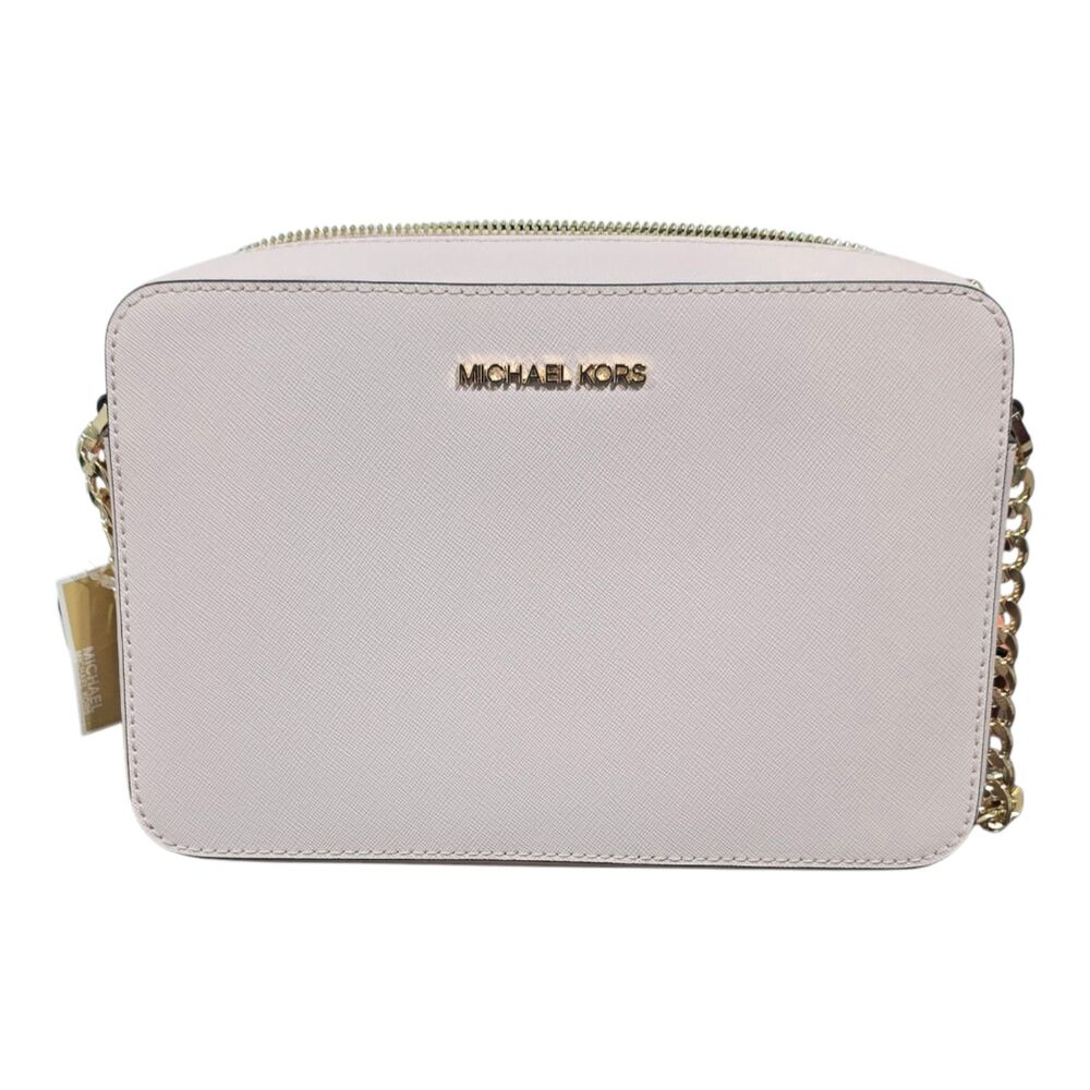 Michael Kors Jet Set Powder Blush Crossbody Leather Purse NWT